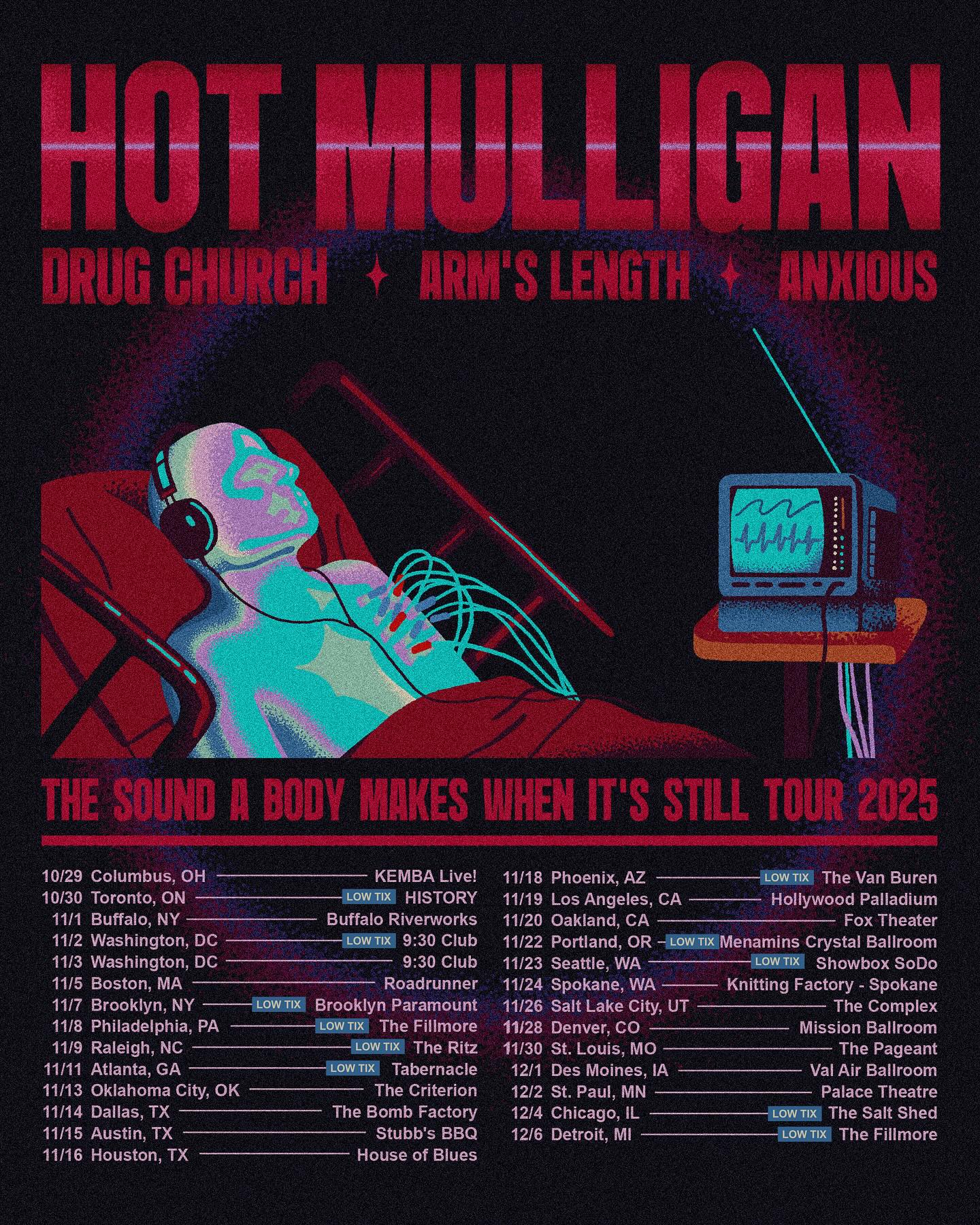 Hot Mulligan Tour Poster 2026